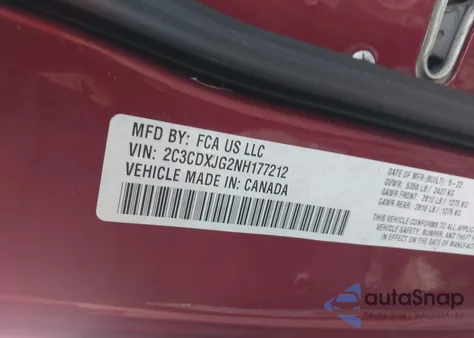 2022 Dodge Charger Sxt Awd from USA, damaged, VIN 2C3CDXJG2NH177212